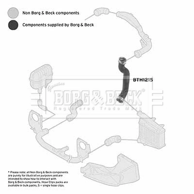 BORG & BECK Töltőlevegő cső - BTH1215 - TothCarparts