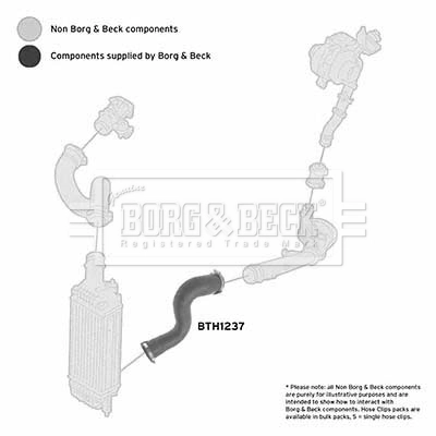 BORG & BECK Töltőlevegő cső - BTH1237 - TothCarparts