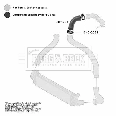 BORG & BECK Töltőlevegő cső - BTH1297 - TothCarparts