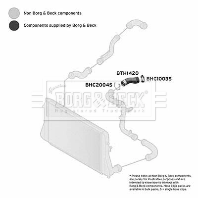 BORG & BECK Töltőlevegő cső - BTH1420 - TothCarparts