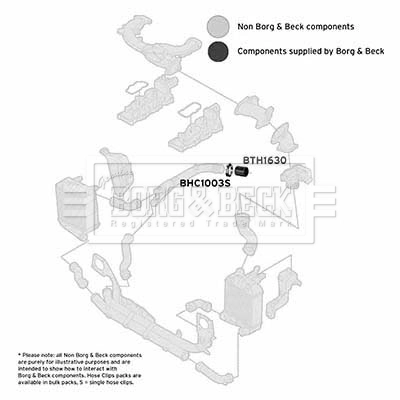 BORG & BECK Töltőlevegő cső - BTH1630 - TothCarparts