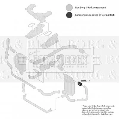 BORG & BECK Töltőlevegő cső - BTH1717 - TothCarparts
