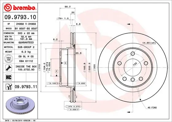 BRECO féktárcsa - BV 8587 - TothCarparts