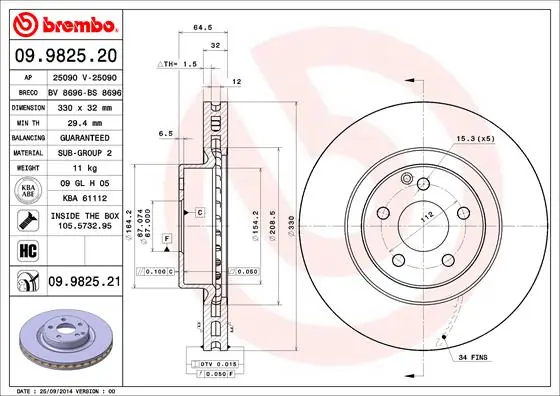 BRECO féktárcsa - BV 8696 - TothCarparts