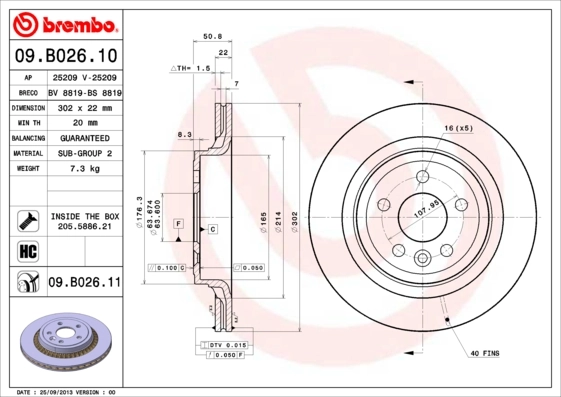 BRECO féktárcsa - BV 8819 - TothCarparts