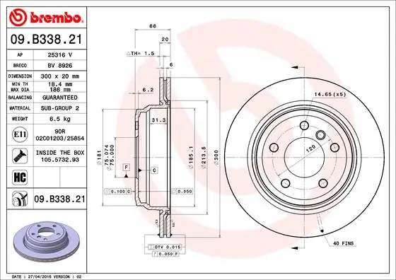 BRECO féktárcsa - BV 8926 - TothCarparts