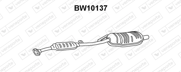 VENEPORTE hátsó hangtompító - BW10137 - TothCarparts