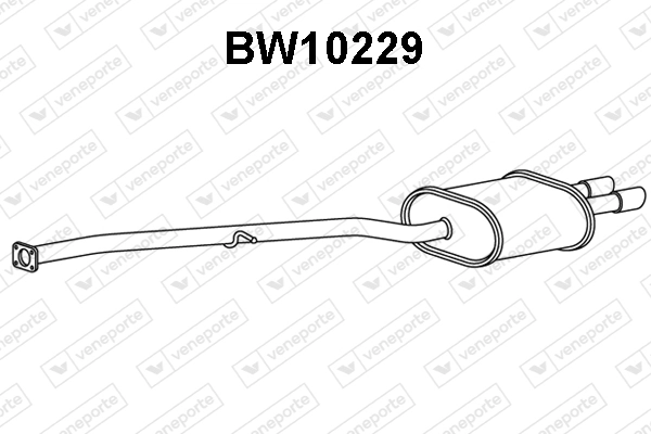 VENEPORTE hátsó hangtompító - BW10229 - TothCarparts