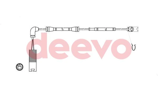 DEEVO figyelmezető kontaktus, fékbetétkopás - BW10640 - TothCarparts
