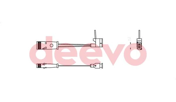 DEEVO figyelmezető kontaktus, fékbetétkopás - BW11000 - TothCarparts