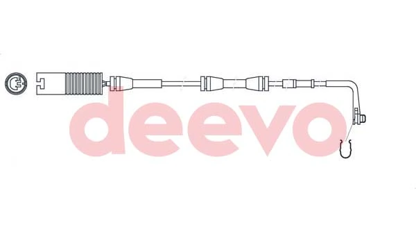 DEEVO figyelmezető kontaktus, fékbetétkopás - BW11240 - TothCarparts