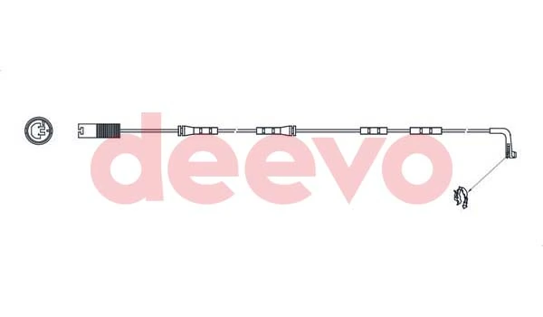 DEEVO figyelmezető kontaktus, fékbetétkopás - BW12660 - TothCarparts