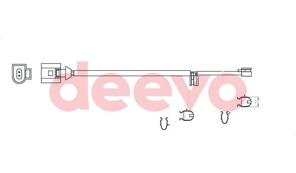 DEEVO figyelmezető kontaktus, fékbetétkopás - BW15660 - TothCarparts