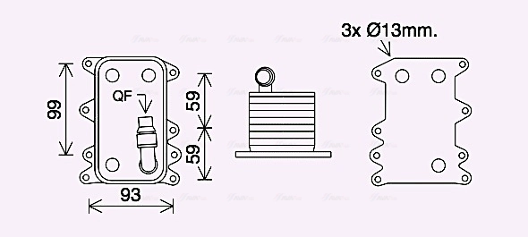 AVA Clever Choice Olajhűtő, automata sebességváltó - BW3560 - TothCarparts
