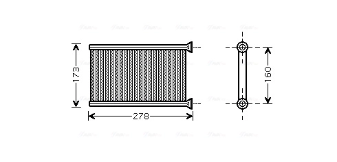 AVA Clever Choice Hőcserélő, belső tér fűtés - BWA6342 - TothCarparts