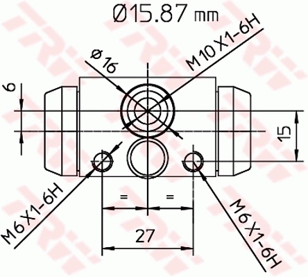 TRW fékmunkahenger - BWB170 - TothCarparts