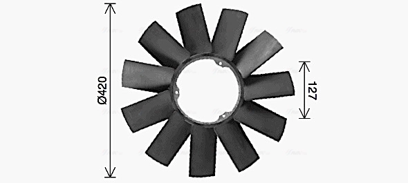 AVA Clever Choice ventilátor, motorhűtés - BWB590 - TothCarparts