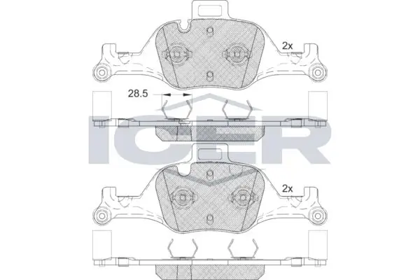 ANDEL fékbetétkészlet, tárcsafék - 182291 - TothCarparts