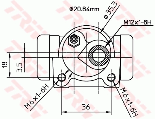 TRW fékmunkahenger - BWF167 - TothCarparts