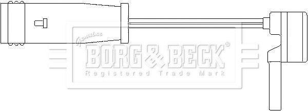 BORG & BECK figyelmezető kontaktus, fékbetétkopás - BWL3001 - TothCarparts