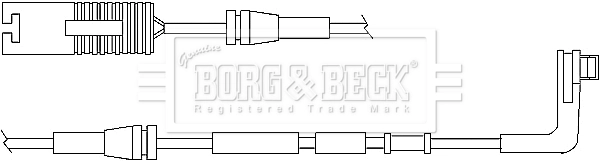 BORG & BECK figyelmezető kontaktus, fékbetétkopás - BWL3015 - TothCarparts
