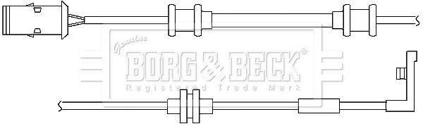 BORG & BECK figyelmezető kontaktus, fékbetétkopás - BWL3020 - TothCarparts