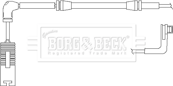 BORG & BECK figyelmezető kontaktus, fékbetétkopás - BWL3025 - TothCarparts