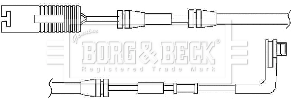 BORG & BECK figyelmezető kontaktus, fékbetétkopás - BWL3029 - TothCarparts