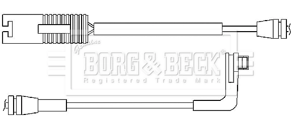 BORG & BECK figyelmezető kontaktus, fékbetétkopás - BWL3032 - TothCarparts