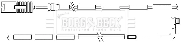 BORG & BECK figyelmezető kontaktus, fékbetétkopás - BWL3037 - TothCarparts