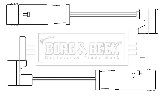 BORG & BECK figyelmezető kontaktus, fékbetétkopás - BWL3050 - TothCarparts