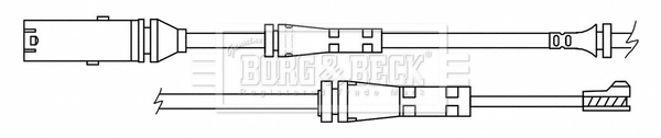 BORG & BECK figyelmezető kontaktus, fékbetétkopás - BWL3193 - TothCarparts