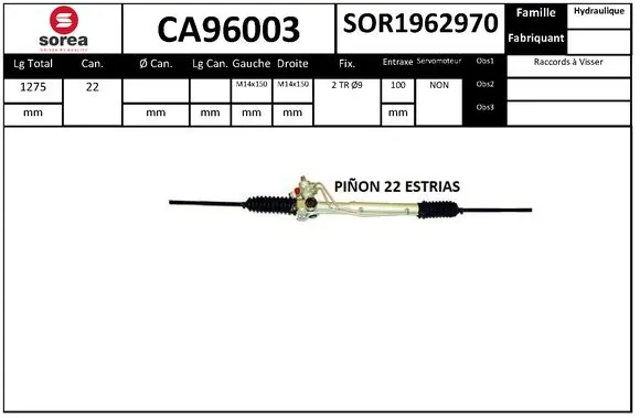 SERA kormánygép - CA96003 - TothCarparts