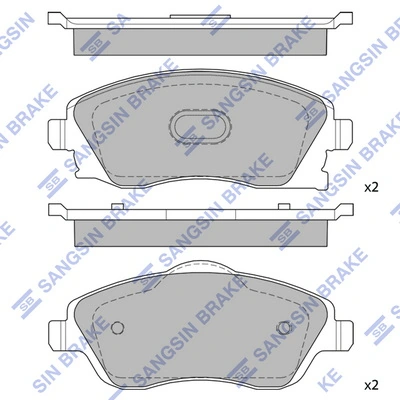 Hi-Q fékbetétkészlet, tárcsafék - SP1745(SD) - TothCarparts