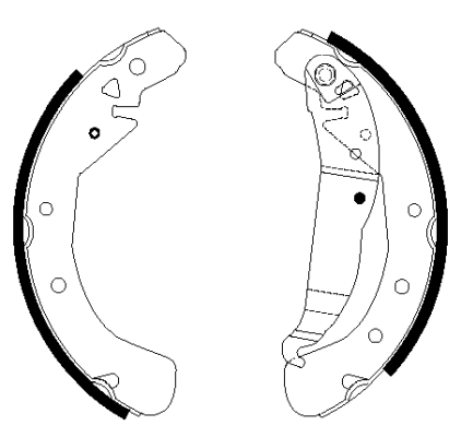 BENDIX Braking fékpofakészlet - BXK1156 - TothCarparts