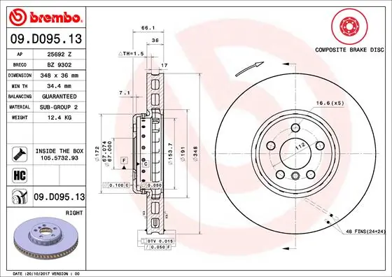 BRECO féktárcsa - BZ 9302 - TothCarparts