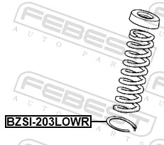 FEBEST rugótányér - BZSI-203LOWR - TothCarparts