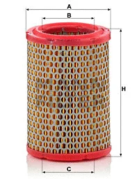 MANN-FILTER légszűrő - C 1134/1 - TothCarparts
