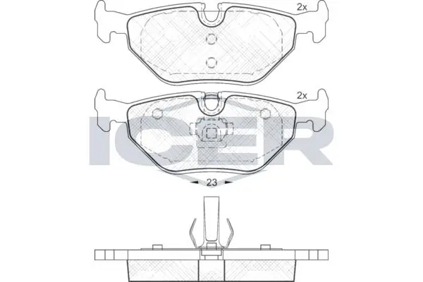 ANDEL fékbetétkészlet, tárcsafék - 181707 - TothCarparts