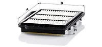MANN-FILTER légszűrő - C 3028 - TothCarparts