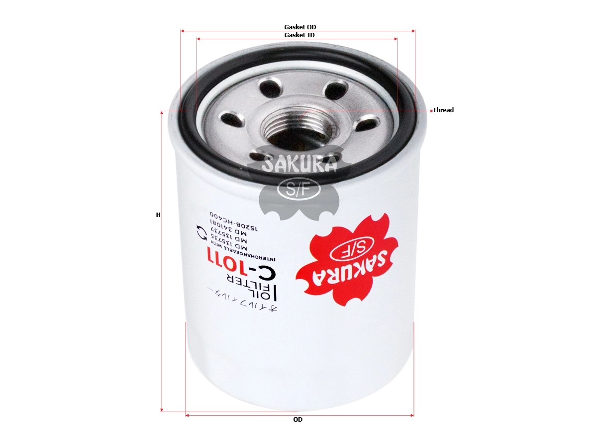 SAKURA Automotive olajszűrő - C-1011 - TothCarparts