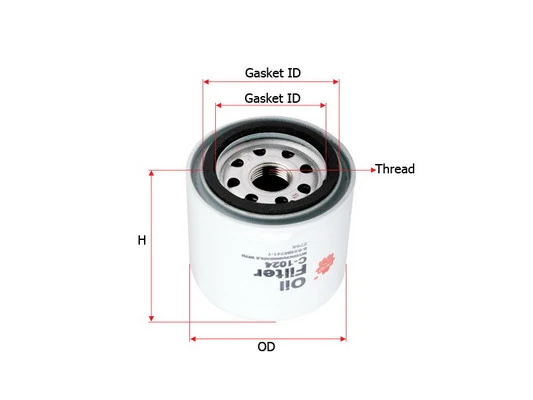 SAKURA Automotive olajszűrő - C-1024 - TothCarparts