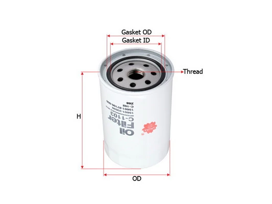 SAKURA Automotive olajszűrő - C-1103 - TothCarparts