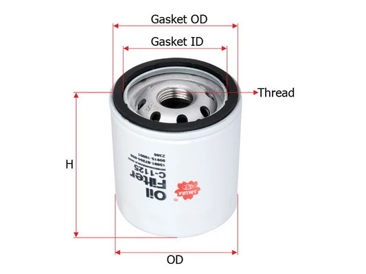 SAKURA Automotive olajszűrő - C-1125 - TothCarparts