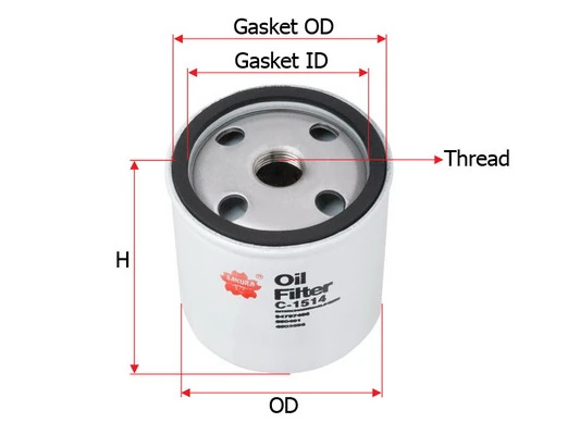 SAKURA Automotive olajszűrő - C-1514 - TothCarparts