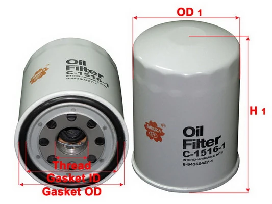 SAKURA Automotive olajszűrő - C-1516-1 - TothCarparts