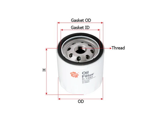 SAKURA Automotive olajszűrő - C-1552 - TothCarparts
