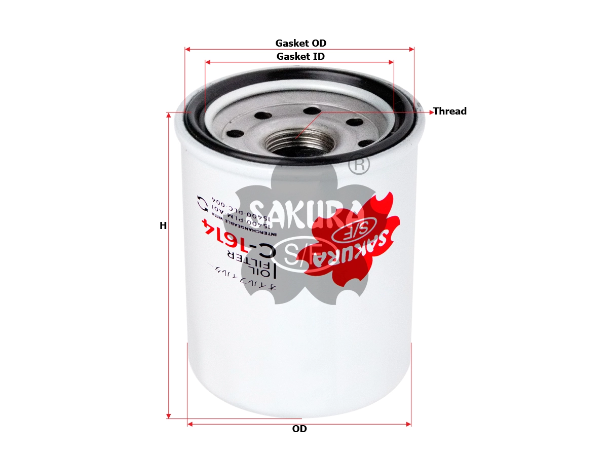 SAKURA Automotive olajszűrő - C-1614 - TothCarparts