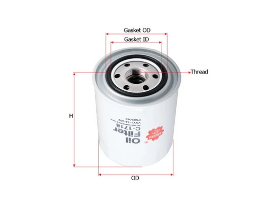 SAKURA Automotive olajszűrő - C-1718 - TothCarparts