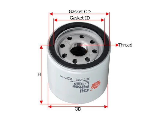 SAKURA Automotive olajszűrő - C-1830 - TothCarparts